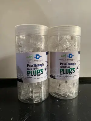 Cat6 Rj45 Passthrough Plugs Connectors 100pcs