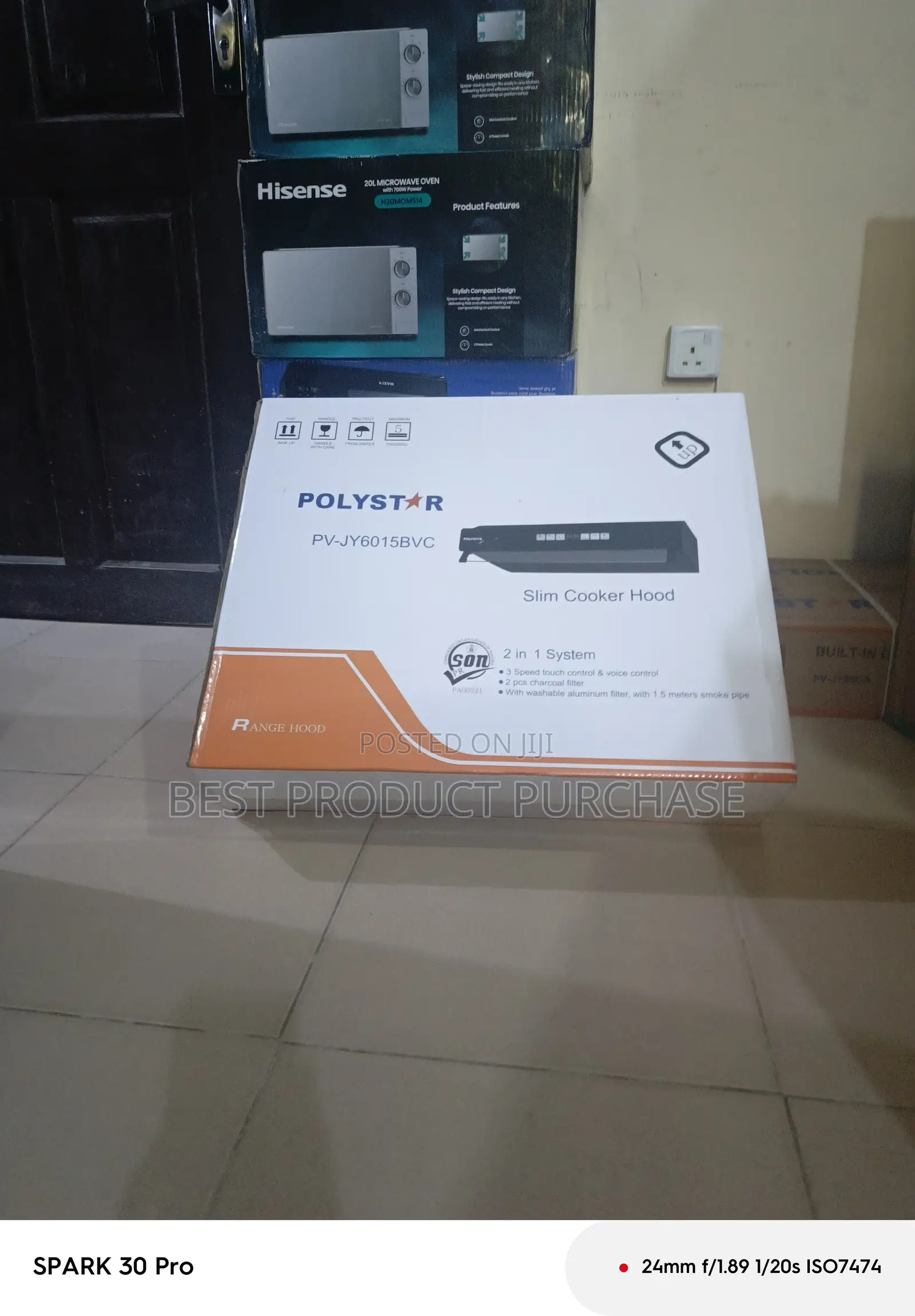 Polystar Cooker Hood With Charcoal Filter