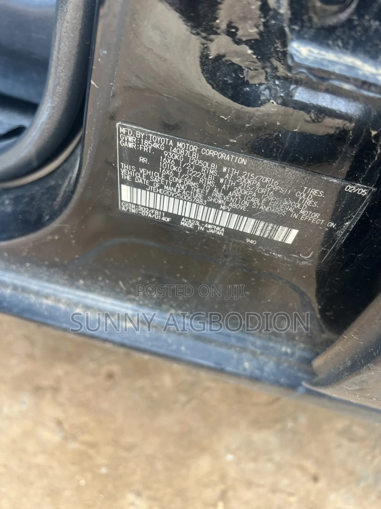 Toyota RAV4 Automatic 2004 Black