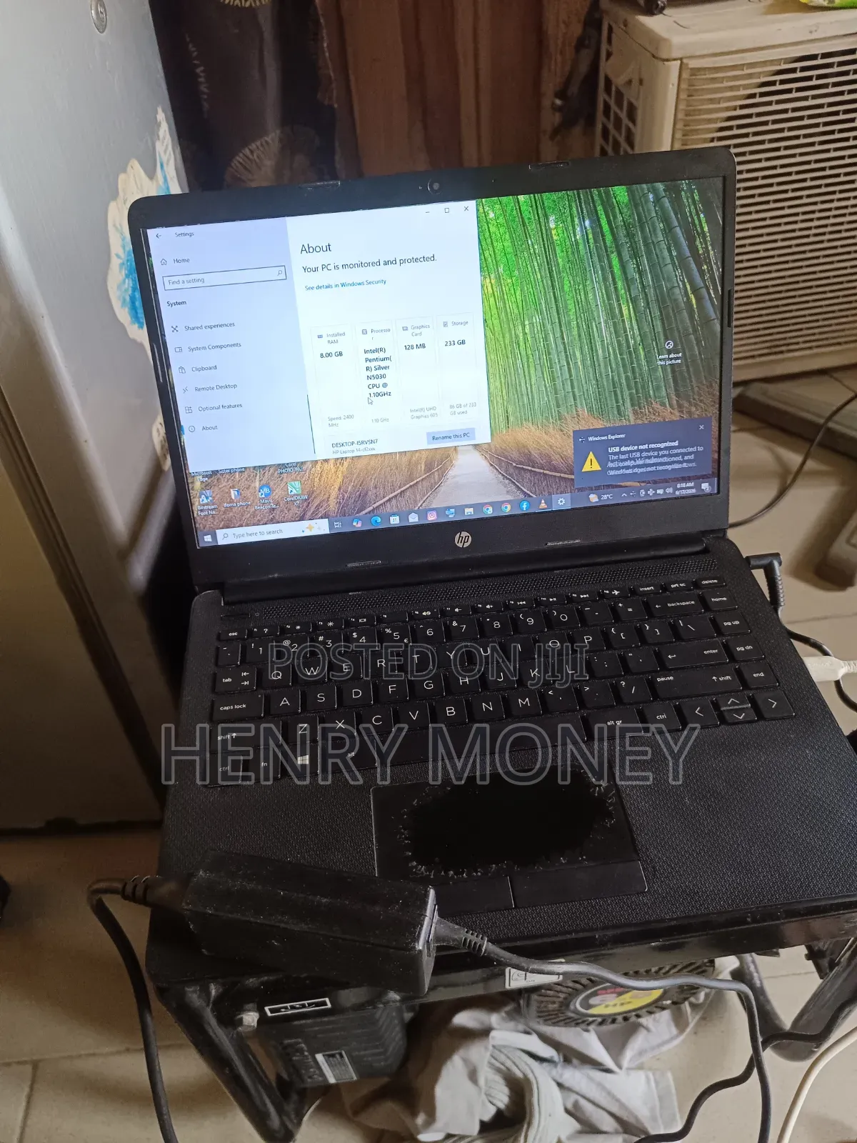 Laptop HP 8GB Intel Pentium HDD 256GB