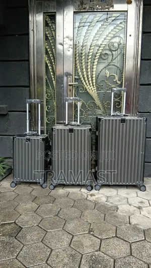 Premium 3pcs Aluminum Luggage Set Available in Ikeja