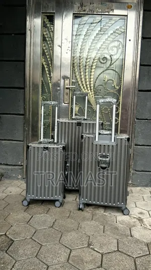 Premium 3pcs Aluminum Luggage Set Available in Ikeja