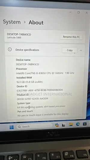 Laptop Dell Latitude 5400 8GB Intel Core i5 SSD 256GB