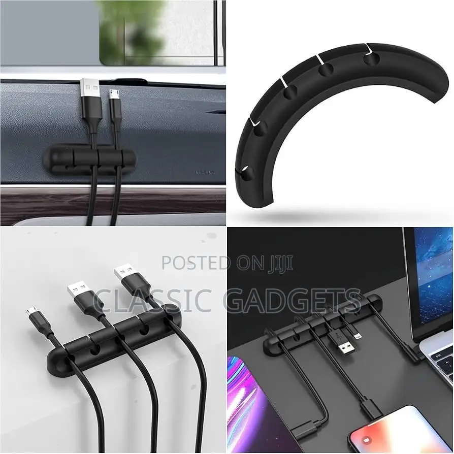 Self Adhesive Cable Organizer Clip With 7 Holes