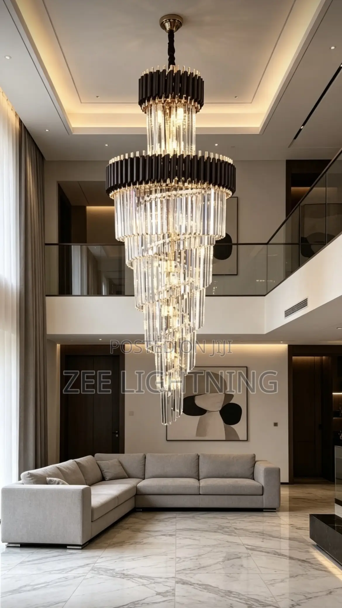Void Crystal Chandelier (650mm)