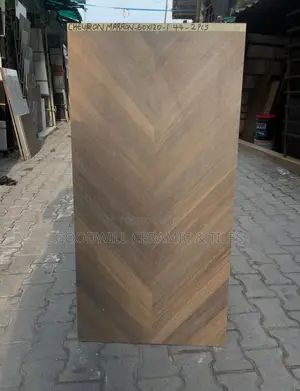 Cheuron Marron Wood Matt Porcelain 60x120