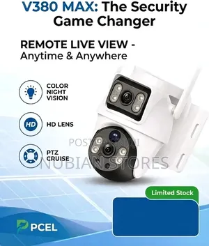 V380 Max Dual-Lens Solar 4g PTZ Camera – Ultimate 360° Security