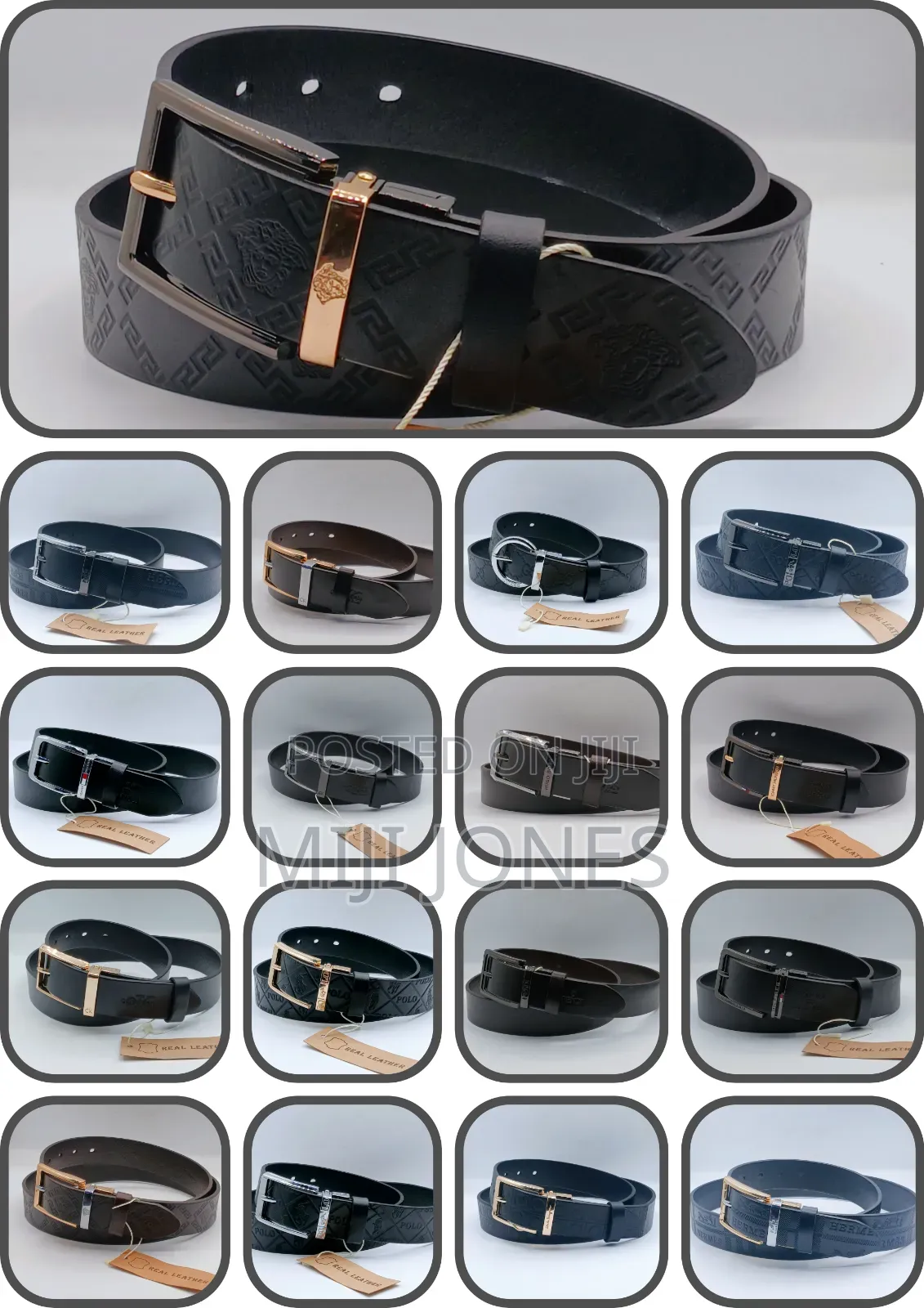 Simply Branded Buckle Leather Belts