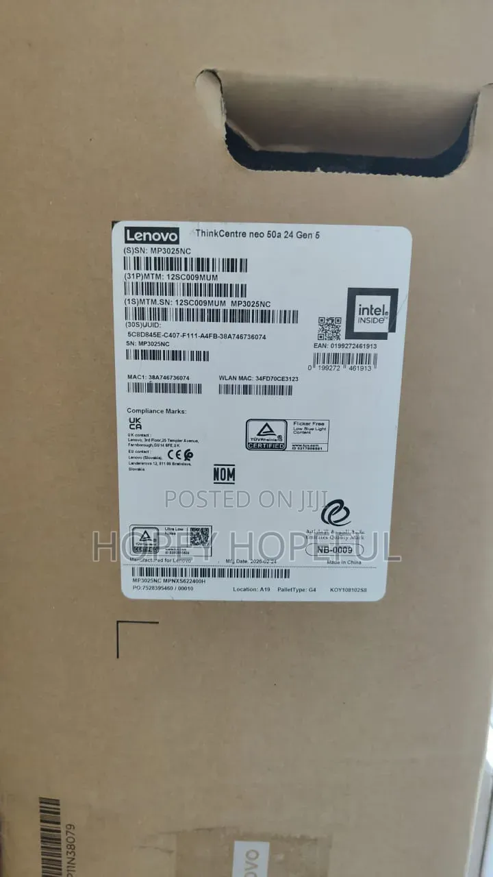 New Desktop Computer Lenovo ThinkCentre 24 8GB Intel SSD 512GB