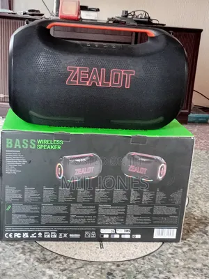 Brand New Zealot Ze41 250w Bluetooth Speaker Bass Subwoofer Black*