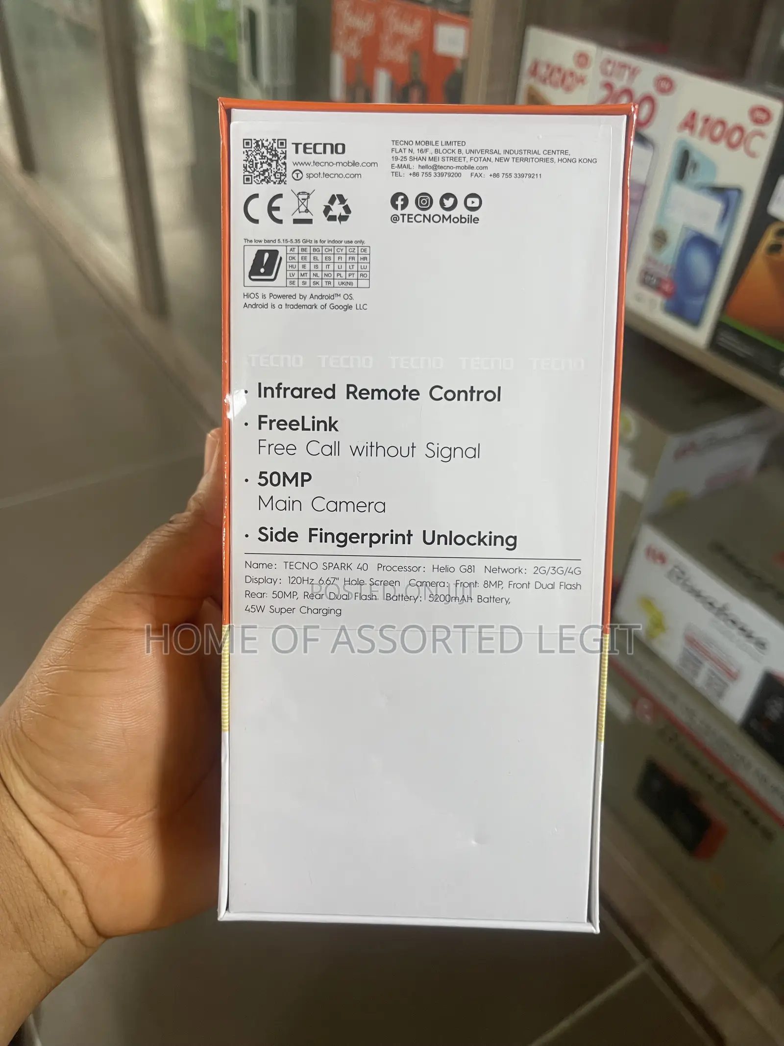 New Tecno Spark 40 128 GB Black