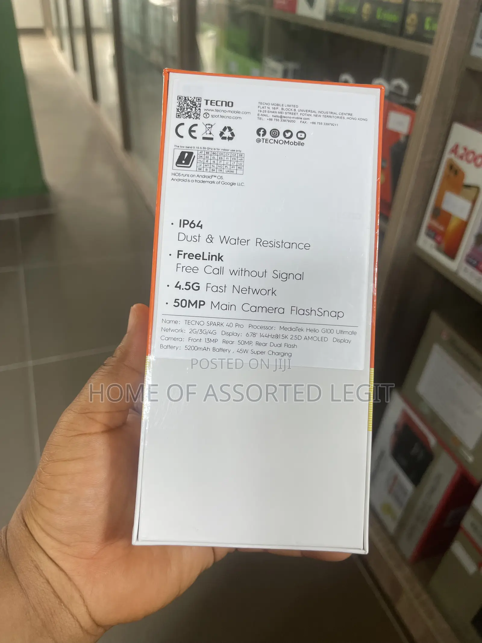 New Tecno Spark 40 Pro 128 GB Black