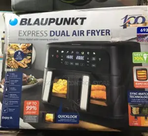 Blaupunkt Express Dual Air Fryer With Viewing Window-1700w