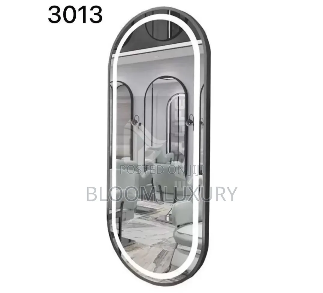 150×60cm Black Framed 3 Colour Led Mirror