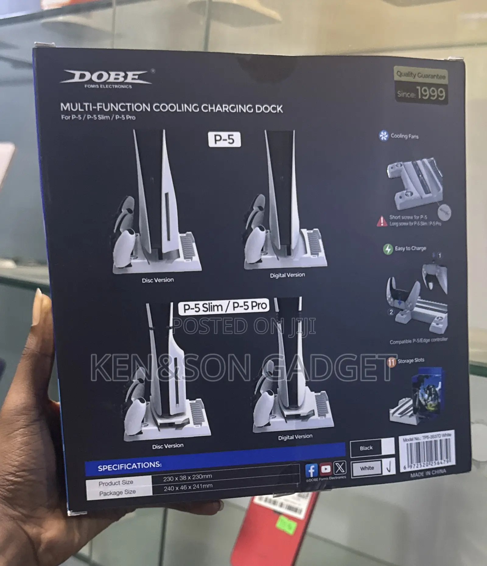 Ps5 Multi Functional Charging Cooling Dock for Ps5 Consoles