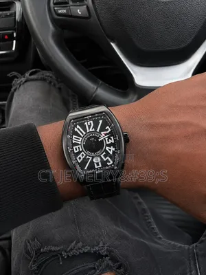 Franck Muller Vanguard Black Titanium Case Vibrant Red Numerals