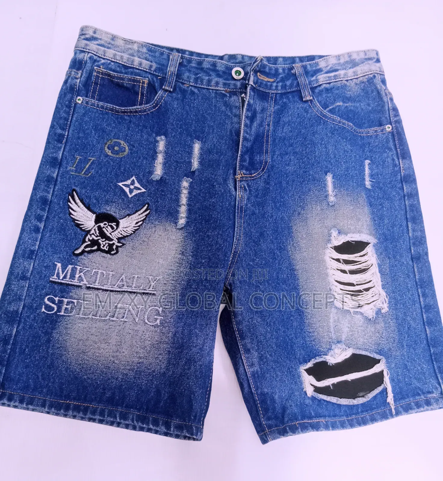 Blue Shorts Denim Jeans