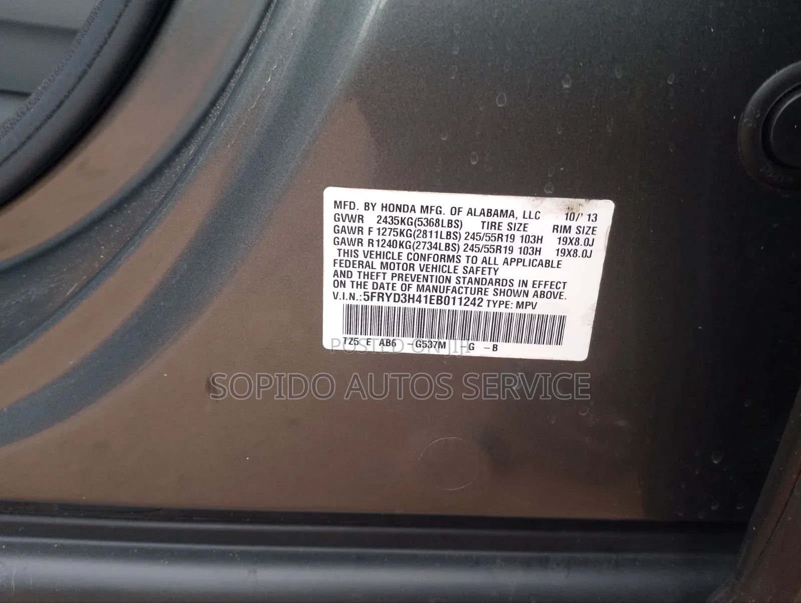 Acura MDX 2014 Green