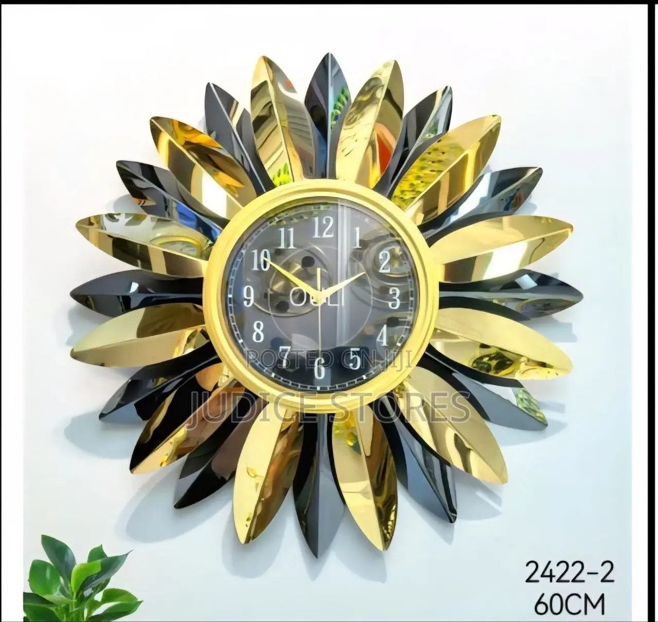 60cm Leaf Wall Clock