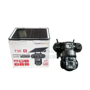 12mp 4g T30 True Triple Lens Solar Ptz Big Outdoor Camera(V380 App)