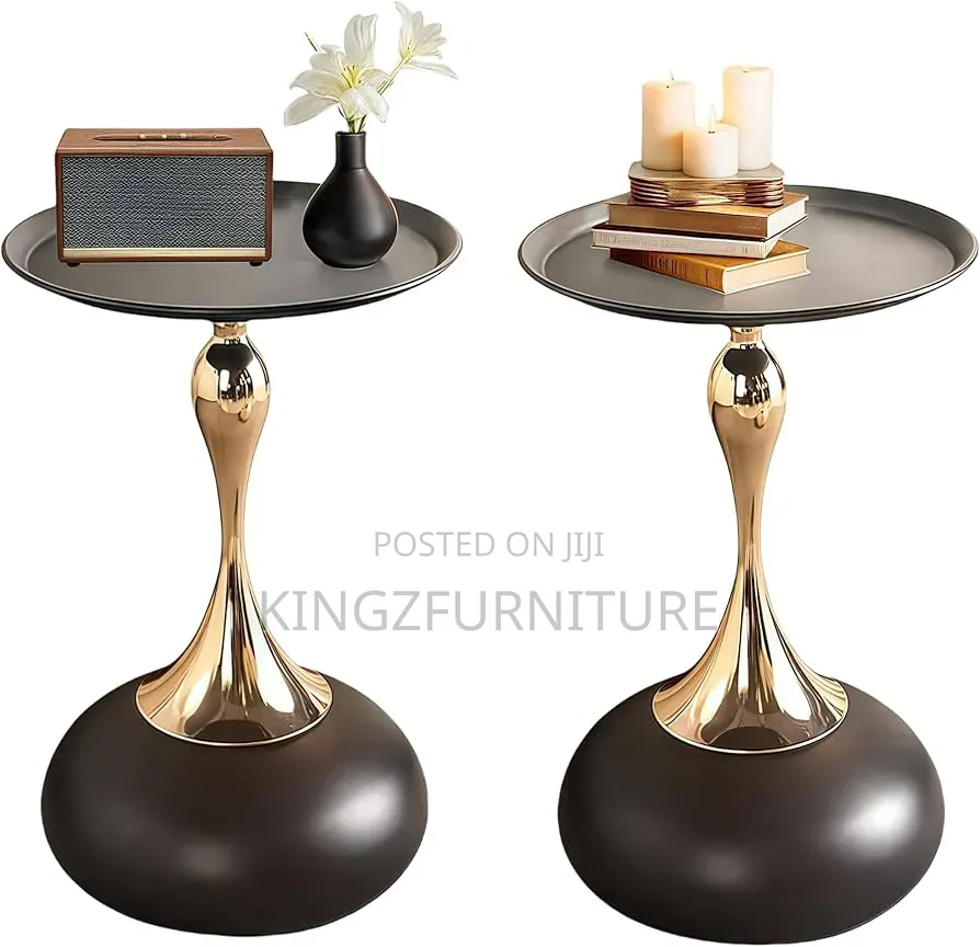 Black Round Corner Tables,