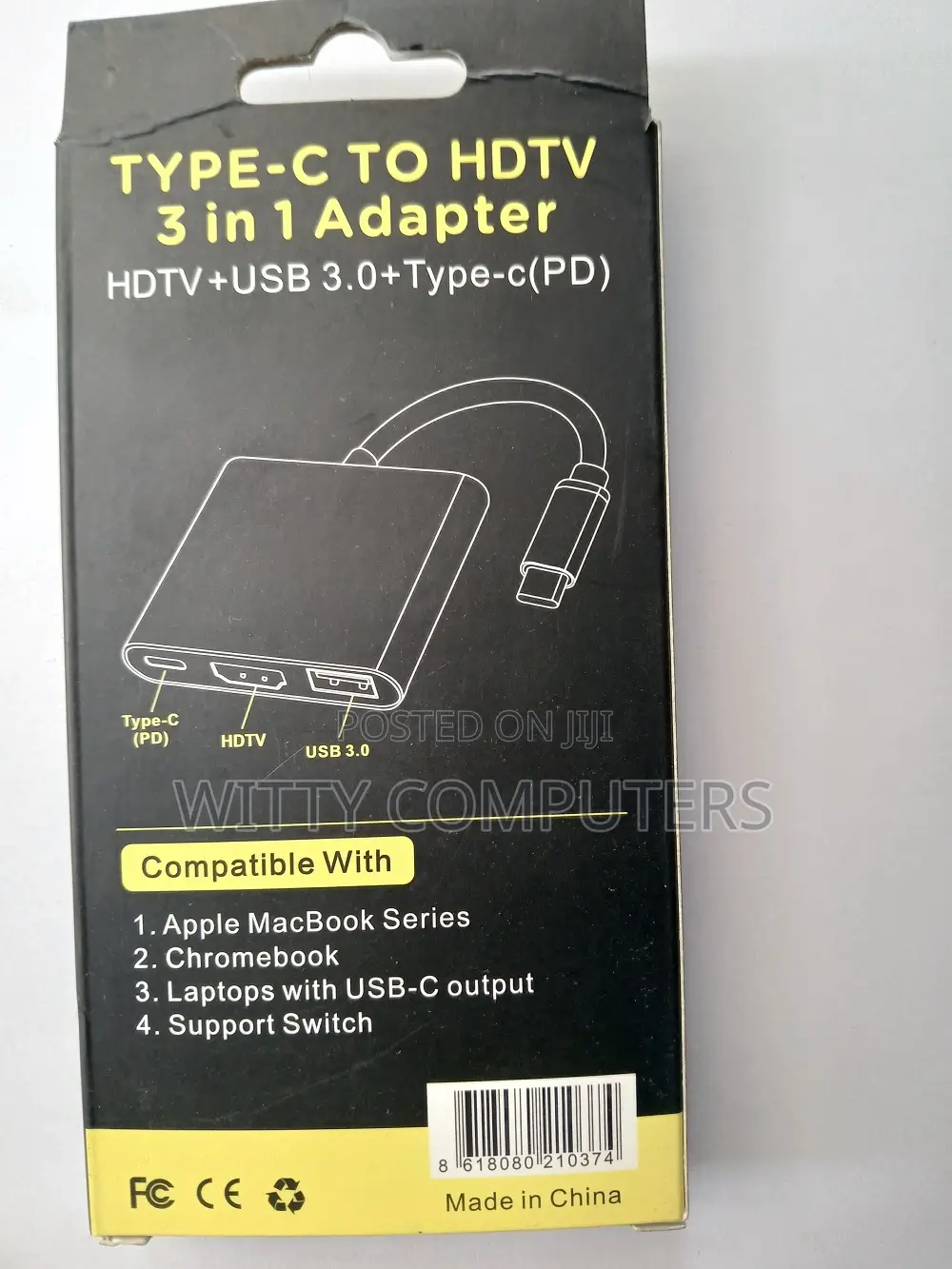 Usb-C to Hdmi-Compatible 3 in 1 Cable Converter Usb 3.0 Type C to HDTV