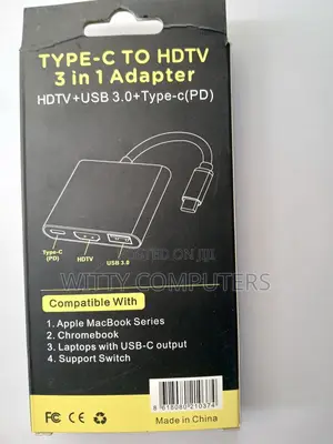Usb-C to Hdmi-Compatible 3 in 1 Cable Converter Usb 3.0 Type C to HDTV