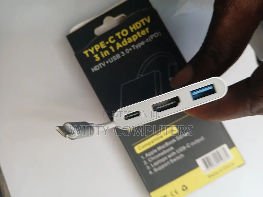 Usb-C to Hdmi-Compatible 3 in 1 Cable Converter Usb 3.0 Type C to HDTV