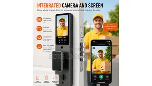 Smart 3d Face Recognition , Intercome, Home Front Door Security Lock