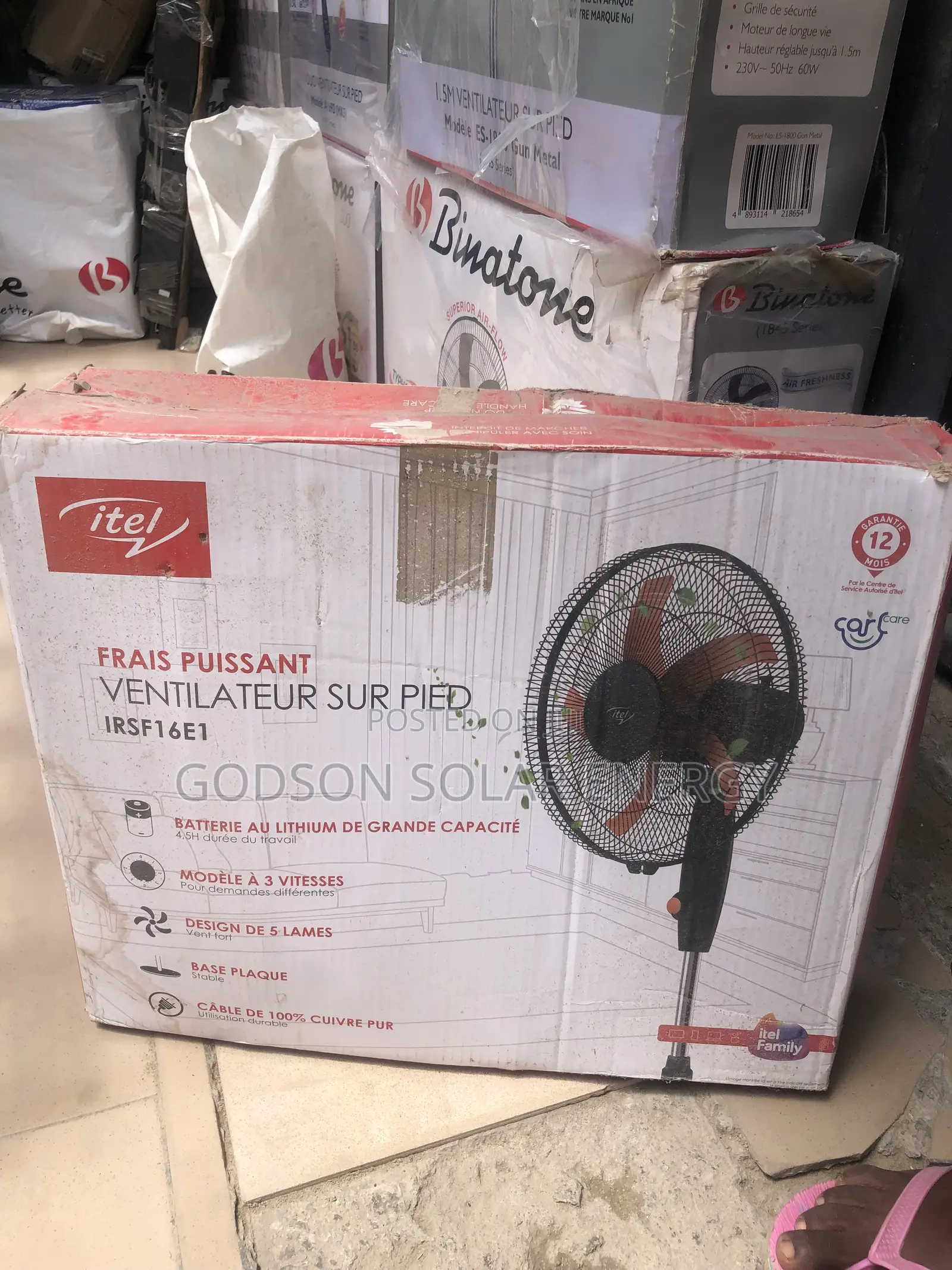 Itel Solar Fan