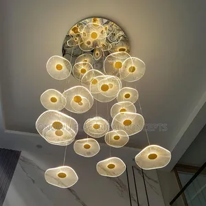 Modern Crystal Chandelier Hanging Light Candle Style Crystal Lighting