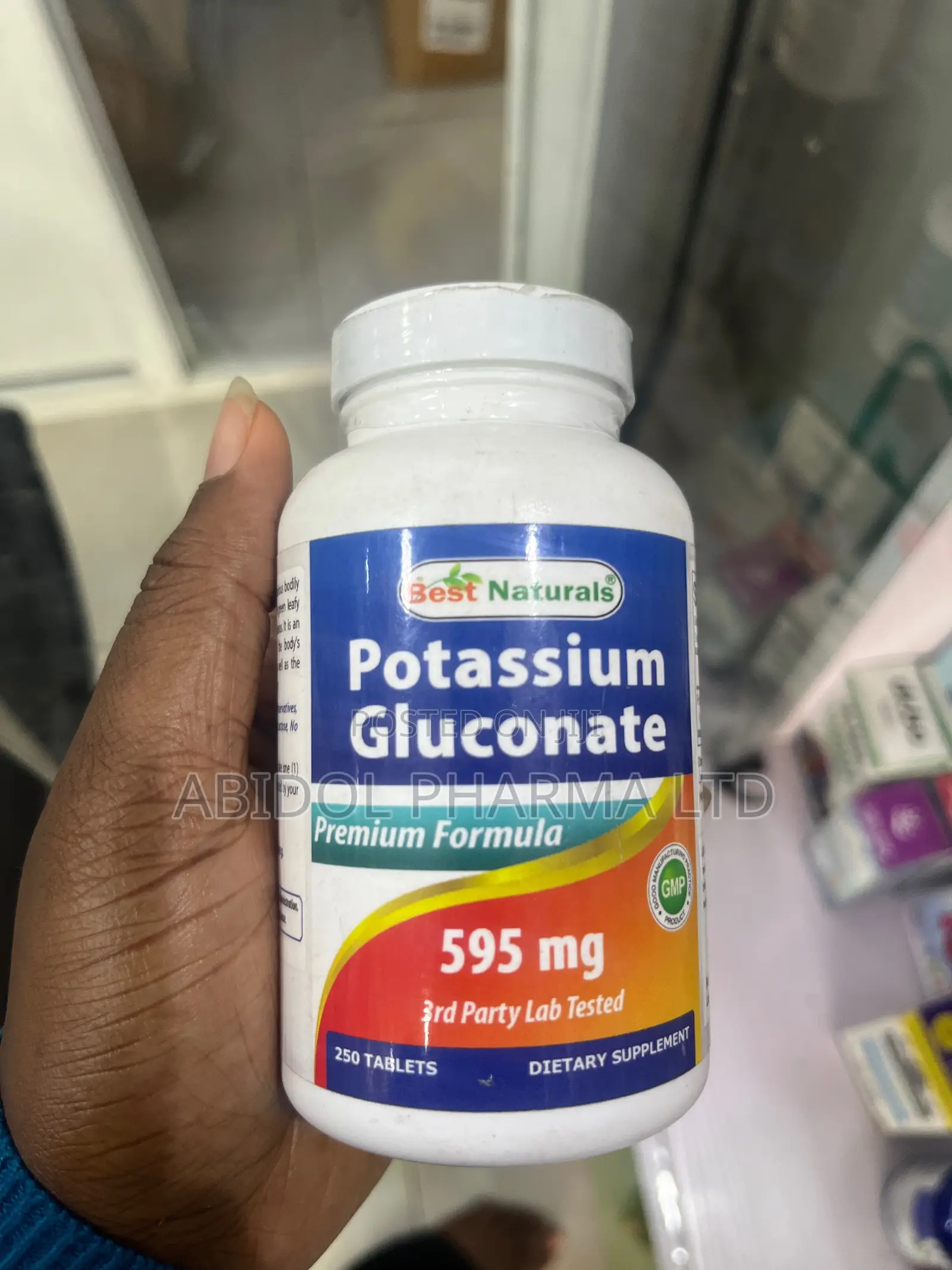 Best Naturals Potassium Gluconate