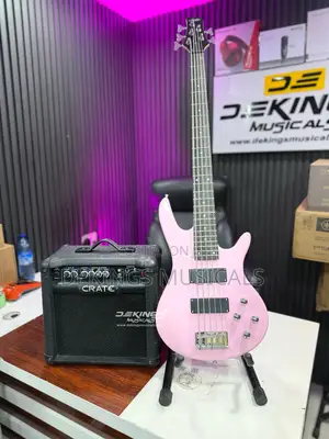 Pink Girls Guitar Bass