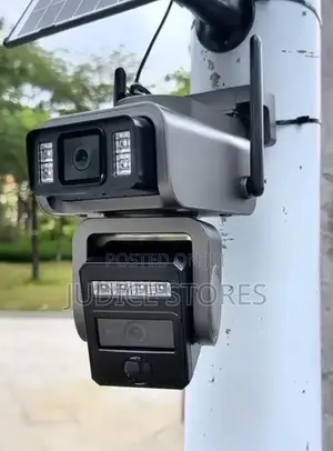Dual Rotating Solar Camera Uses Sim Card and Memory Card