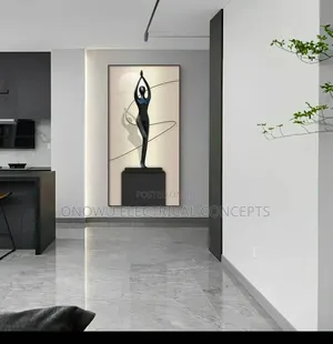 Modern Abstract Figure Portrait Luminous Interior Painting Led