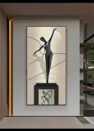 Modern Abstract Figure Portrait Luminous Interior Painting Led