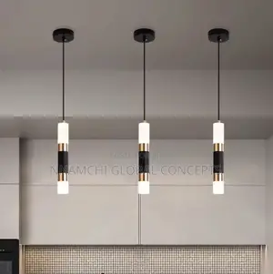 Modern Led Tube Home Decoration Pendant Lamps Metal Body Acrylic