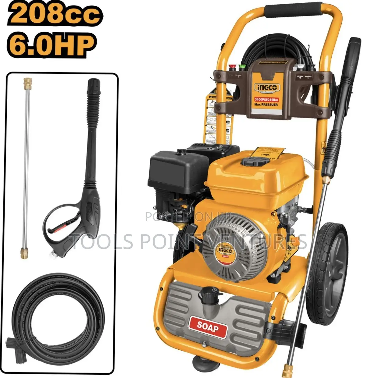 Ingco Gasoline Pressure Washer