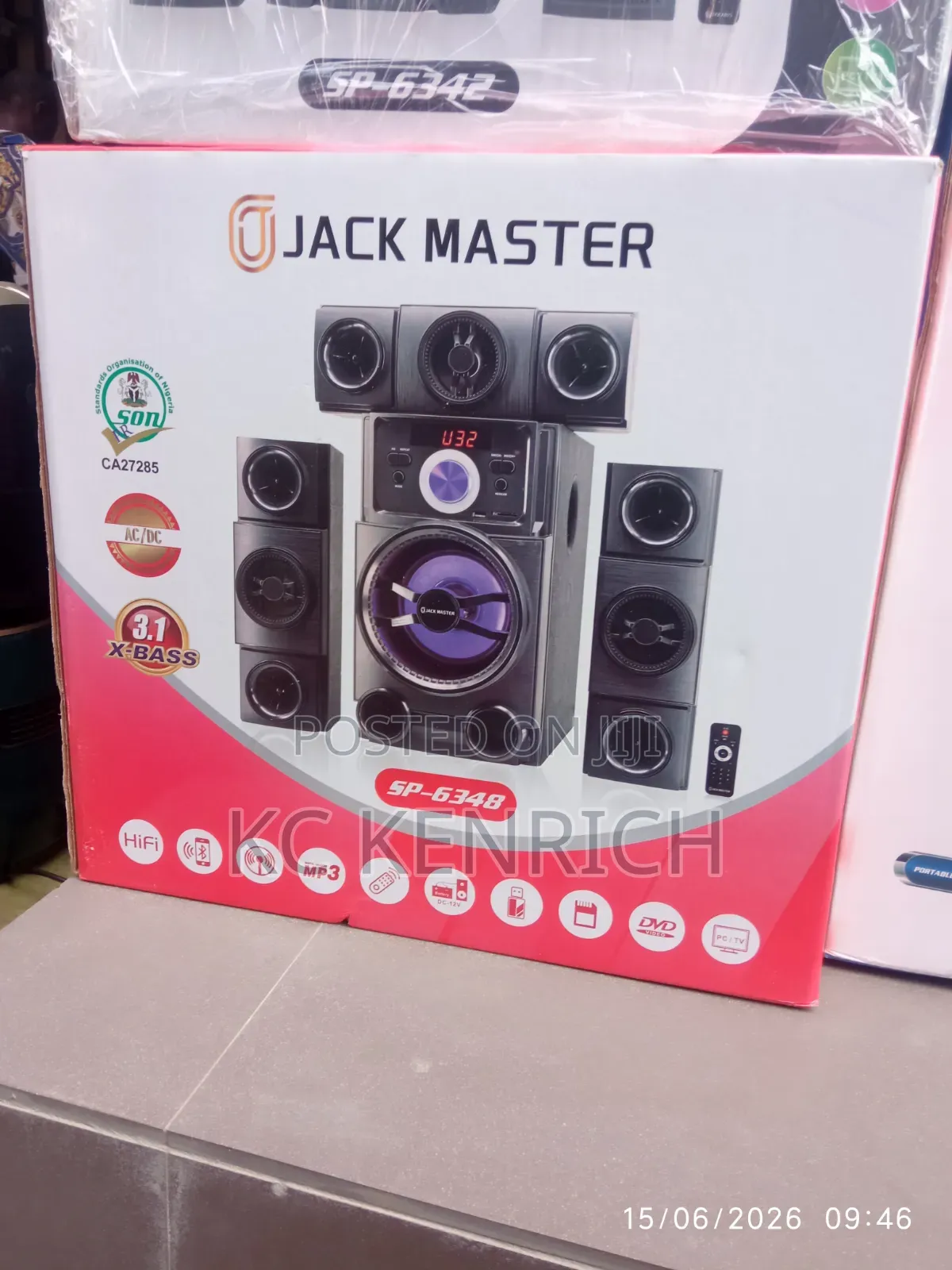 Jack Master 3 Speakers Home Theater System