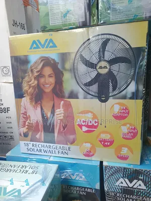 Powerful 18-Inch Ava Rechargeable Fan – Ac/Dc Solar Compatible