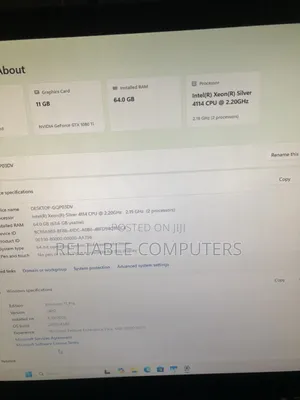 Desktop Computer Lenovo ThinkStation P920 64GB Intel Xeon SSD 1T