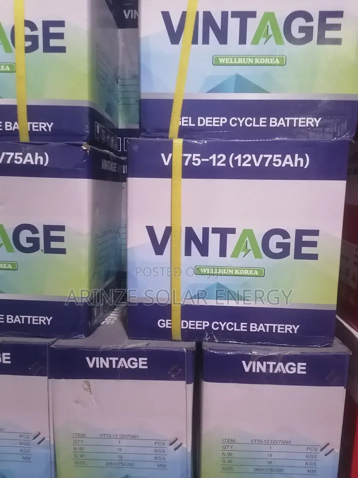 Vintage 75ah 12v Battery