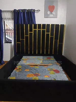 High Upholstered Bed Frame