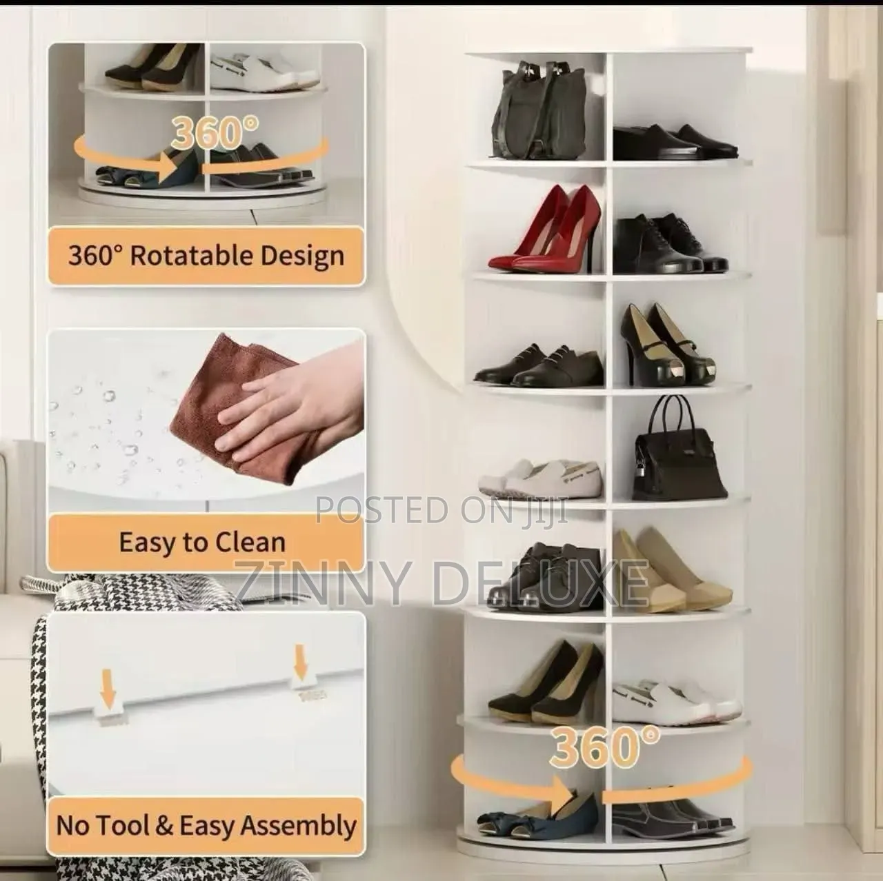Rotating Shoe Rack