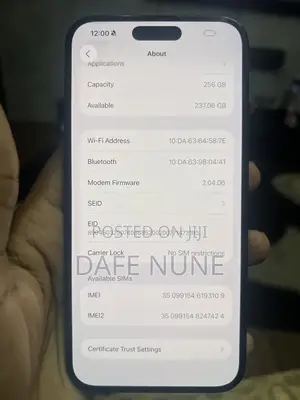 Apple iPhone 16 Plus 256 GB Black