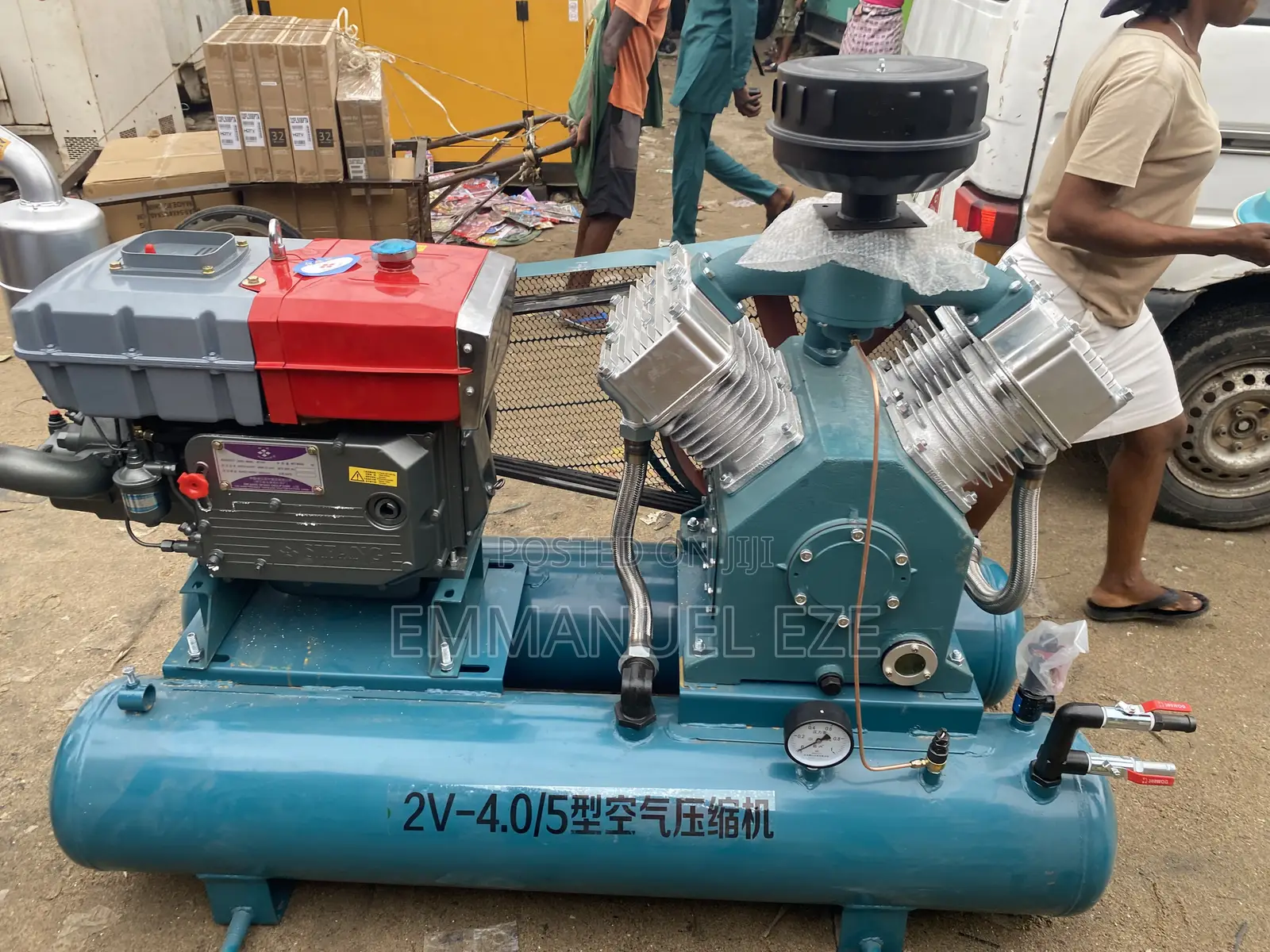 Double Tank Jack Hammer Air Compressor