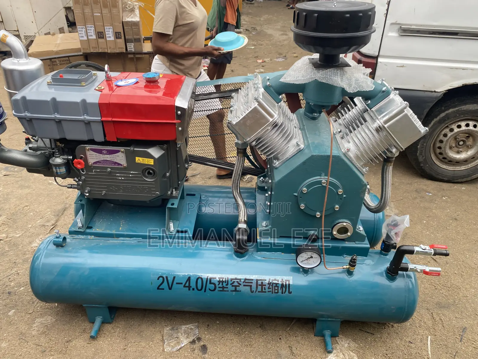 Double Tank Jack Hammer Air Compressor
