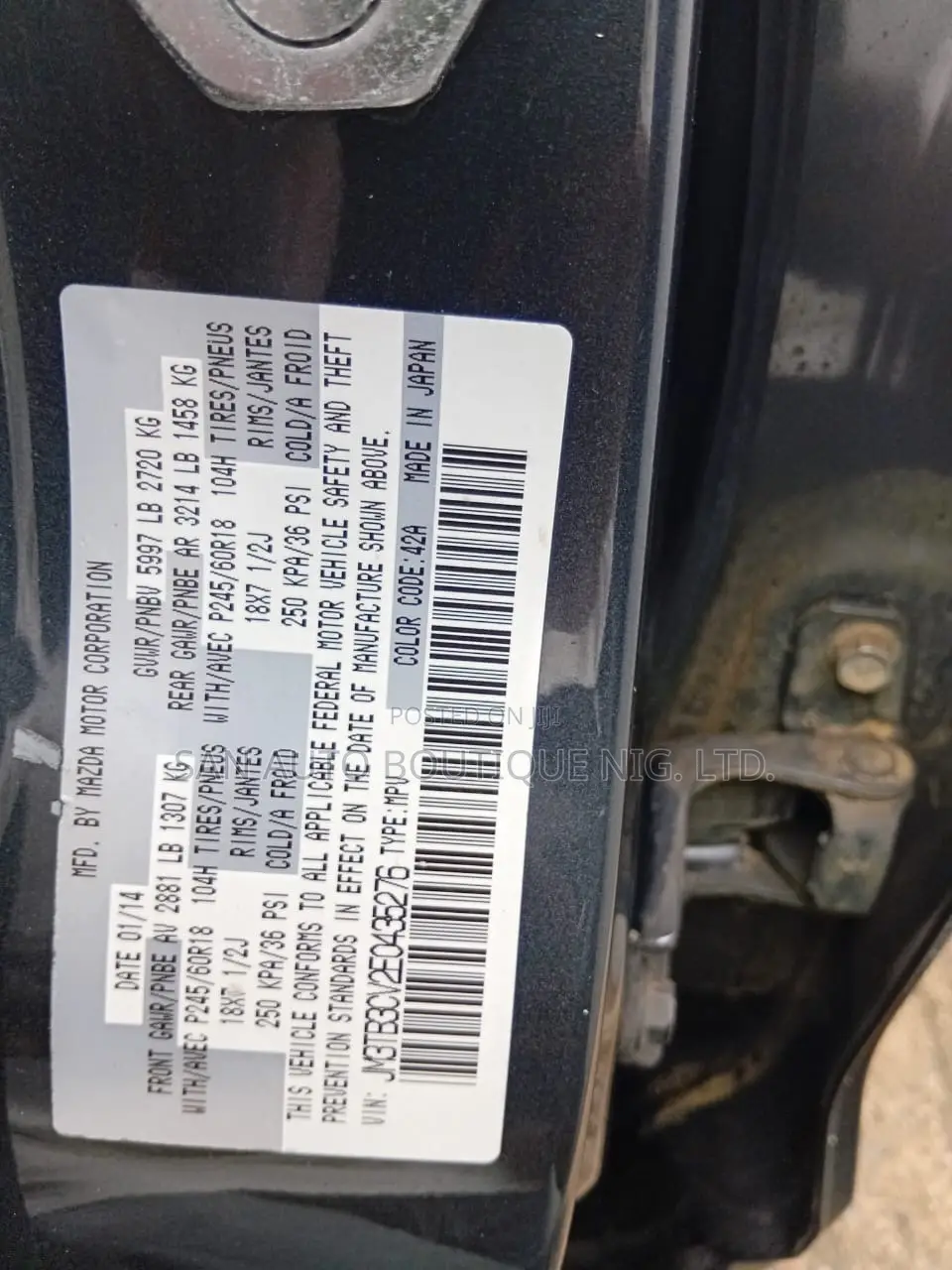 Mazda CX-9 2014 Gray