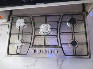 90cm 5-Ways Stainless Gas Burner. Brand: Hotpoint