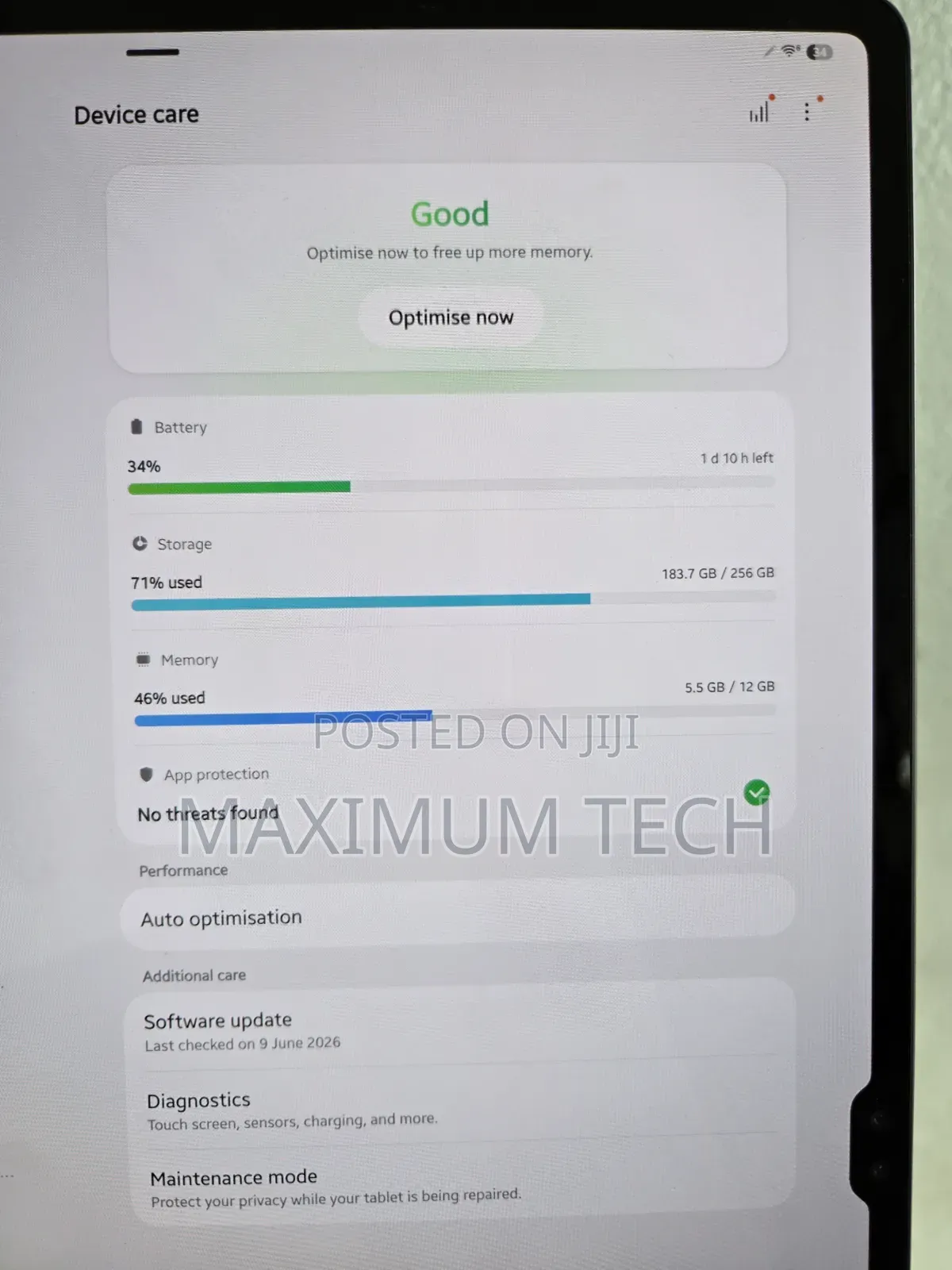 Samsung Galaxy Tab S9 Ultra 256 GB Black